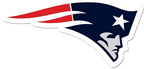 NFL Siskiyou Sports-Fan-Shop, New England Patriots, Auto-Aufkleber, 20,3 cm, Team-Farbe