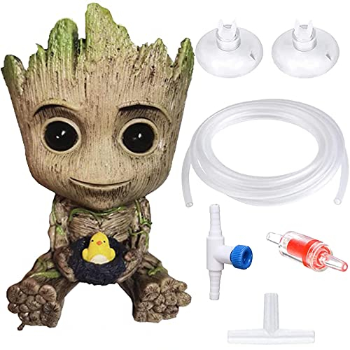 TEEMO Aquarium Groot Air Bubbler Dekoration, Luftblasen-Dekoration für Aquarien. (Große Größe: 9,5 x 15,7 x 9,9 cm)