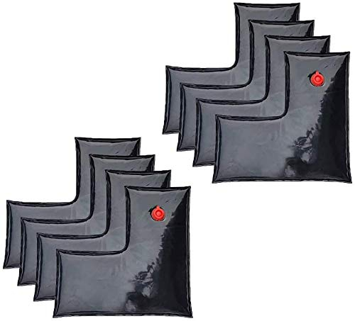 well2wellness® 8 x Pool Beschwerungssack Winkel - Wassersack Winkel zur Beschwerung von Pool Abdeckplanen