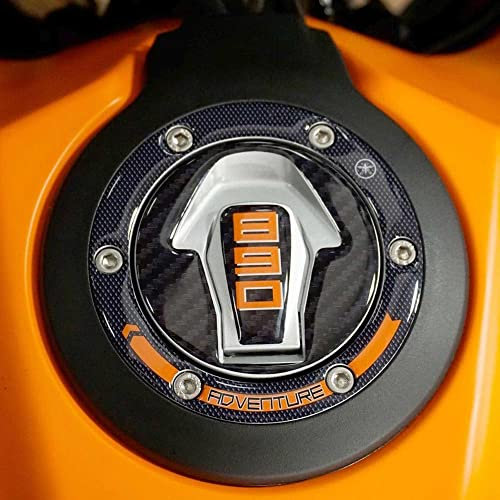 labelbike - 3D Gelharz Aufkleber Motorrad Tankdeckelschutz kompatibel mit KTM 890 Adventure