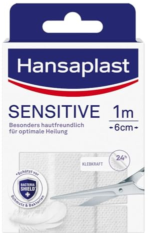 HANSAPLAST Sensitive Pflast.hypoallergen 6 cmx1 m 1 St