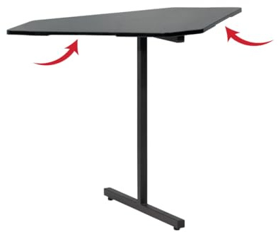 Gator Frameworks Content Creator Furniture Serie Eckschreibtisch in schwarz (GFW-DESK-CRNR)