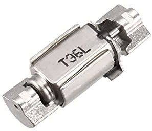 sourcing map 10 Stück Micro Doppelwellen Vibrationsmotor DC 1,5V 70mA Doppelkopf Massagegerät 12,8 x 4,4mm