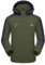 KEFITEVD Wanderjacke Herren Wasserdicht Winter Herrenjacke Kurz Parka Jacke Full Zip Regenjacke Outdoor Atmungsaktiv Softshelljacke Frühling Übergangsjacke Männer Dunkeloliv S