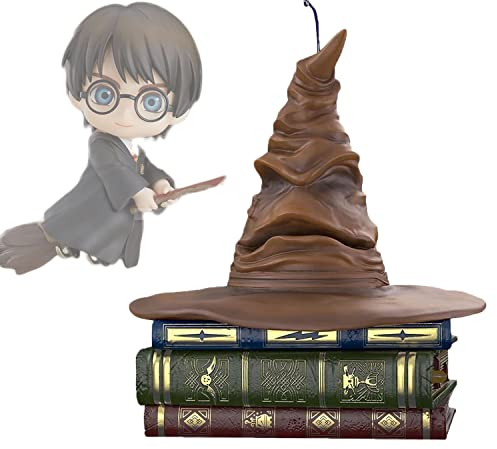 XIAOYIYI Harry Potter Sorting Hat Christmas Ornament, Talking Hat, Christmas Tree Pendant Decorations, Christmas Hat Decoration for Garden. (Resin)