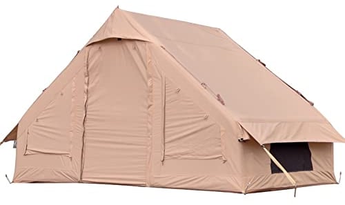 Aufblasbares Campingzelt, 5-8 Personen, großer Raum, Oxford-Stoff, wasserdicht, einfach aufzubauen, Sofortzelt, ohne Zeltstange, Sofortiges Familienzelt zum Wandern und Bergsteigen