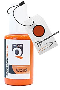 uniQum Autolack Lackstift fürs Auto für FIAT Arancio SPRIZ/Omaha ORANGE 562/B Autolack Reparatur 30 ml