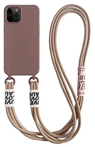 Rokmym Case iPhone 11 Pro Mobile Phone Case iPhone 11 Pro Protective Case Mobile Phone Chain Necklace (Removable) Case Silicone with Cord Necklace Cord Case for iPhone 11 Pro
