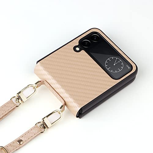 GOKEN Cover per Samsung Galaxy Z Flip4 5G (Z Flip 4), Oro