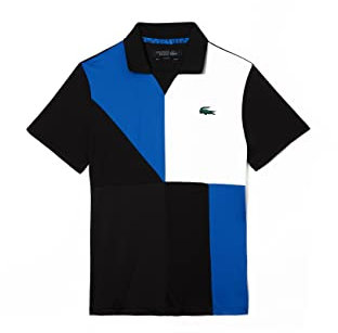 Lacoste-Herren Polo KURZARM-DH9260-00, Schwarz/Blau/Weiß, S