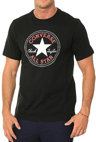 CONVERSE 10025459-A01 Chuck Patch Tee T-Shirt Unisex Adult Black Größe XL