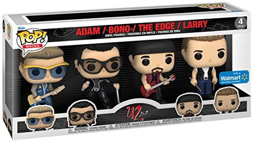 Funko U2 Zoo TV Tour Bono, Larry, The Edge & Adam, Paquete de 4 Pop! Vinilo