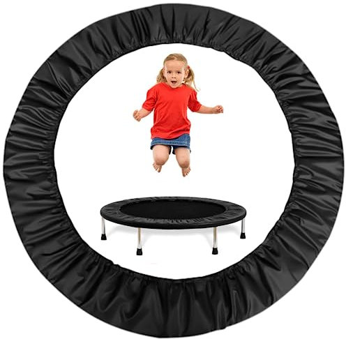 Joyibay Trampolin-Federabdeckung, schwarz, runder Trampolin-Kantenschutz, 600D Oxford-Tuch, optionale Abdeckung für kleines Trampolin, wasserdichte Abdeckung für Heimspielplatz