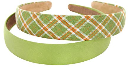 axy Haarreif 2er Set Klassic Vintage Haarreifen Hairband Damen Stirnband HRKD1 (2er Set - Grün)