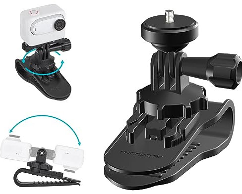 BeisDirect Kamera-Auto-Clip-Halterung für Insta360 GO 3S/GO 3 Auto-Visier-Halterung Kamera Auto Clip Unterstützung 360 ° Drehung und 180 ° Flip, Montage auf Auto Windschutzscheibe/Fenster