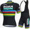 assocauicy Rennrad Trikot Herren Set,Atmungsaktiv Und Schnelltrocknend Herren-Radtrikot Radhosen Für Männer Mit 3D-Gel-Pads