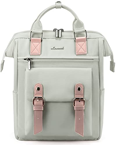 LOVEVOOK Kleiner Rucksack Damen, Mini Damen-rucksackhandtaschen Elegant Cityrucksack, Wasserdicht Kleine Rucksäcke Tasche 2 in 1 Frauen Womens Backpack Modern für Reise Schule Grau