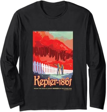 NASA Kepler 186f Interplanetary Travel Poster Long Sleeve T-Shirt
