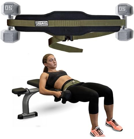 Hip Thrust Belt for Women - Versatile Non-Slip for Dumbbells, Kettlebells or Plates, Booty Sprout Machine, at Home Workout Equipment, Glute Exercise Gear