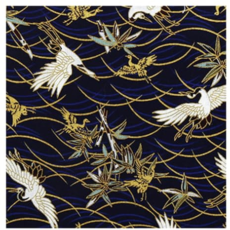 Wisafory Baumwollstoff Japanischer Stil Patchwork Stoffpakete Meterware Dekostoffe Bunt Gedruckt Nähstoffe Japanischer Stoff Quadrate Kleiderstoff Quiltstoffe Stoffreste 100 * 150 cm 5#