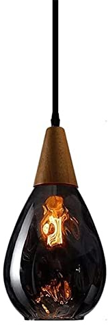 Lámpara colgante de cristal martillado única, lámpara rústica moderna de granja, isla de cocina, lámpara colgante de techo para comedor, sala de estar, dormitorio, vestíbulo, entrada, pasillo (color: