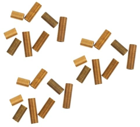OUNONA 24stücke Messing Gewindestangen Für Lampenreparatur Und Herstellung Kreative Verbindungselemente Für Beleuchtung Hochwertiges Messingmaterial