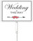 Geroclonup Panneau de direction de mariage avec piquets, 18 x 22 cm - En aluminium - Étanche - Pour mariage - Flèche directionnelle - Décoration de jardin (droite)