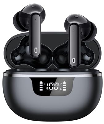 Bluetooth Kopfhörer, Kopfhörer Kabellos Bluetooth 5.4, In Ear Kopfhörer mit ENC Noise Cancelling Mic, Kabellose Kopfhörer 40 Std Spielzeit Tiefer Bass mit LED-Anzeige, IP7 Wasserdicht Ohrhörer USB-C