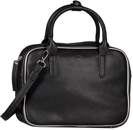 TOM TAILOR Denim Alessa Damen Umhängetasche Handtasche Mittelgroß Schwarz