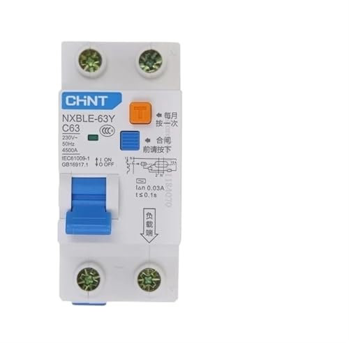 EWWFGUR Interruttore differenziale di Sicurezza 16A 63A 10mA 30mA 1P+N RCCB RCD 230V Interruttore differenziale elettronico Interruttore di Sicurezza(30mA 1P 1N,40A)
