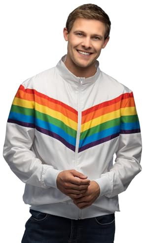 Boland Veste de survêtement vintage Rainbow pour homme, Men, unknown, multicolore, XXL
