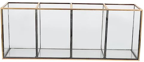 MAGICLULU Cosmetic Organizer Box 6 Dividers Makeup Storage Case Desktop Makeup Box