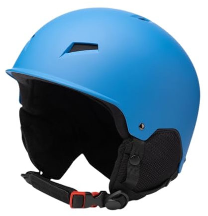 perfk Skifahren Zubehör Ski Helm Verstellbarer Riemen Professionelle Schneehelm Snowboardausrüstung für Skispringen Kleines Slalom Skifahren, 58cm bis 61cm