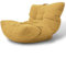 Aiire Relaxo Sitzsack XXL für Kuschelecke - Bean Bag Design mit Füllung - Riesen Sitzsäcke Erwachsene, Sitz Sack Flauschig - Bodenkissen Grob, Bodenstuhl, Bodensessel Senf