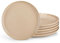 vancasso Speiseteller 6er Set 26cm, PLAYA Steingut Essteller Set 6 Personen Modern, Große Teller Set Braun für Frühstücksteller, Dessertteller, Flache Teller, Mikrowellen und Spülmaschinenfest