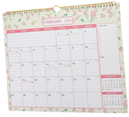 HOMSFOU Zerreißbarer Wandkalender Praktischer Monatskalender für Zuhause und Büro zur Persönlichen Terminplanung und Zielverwirklichung mit Druckqualität