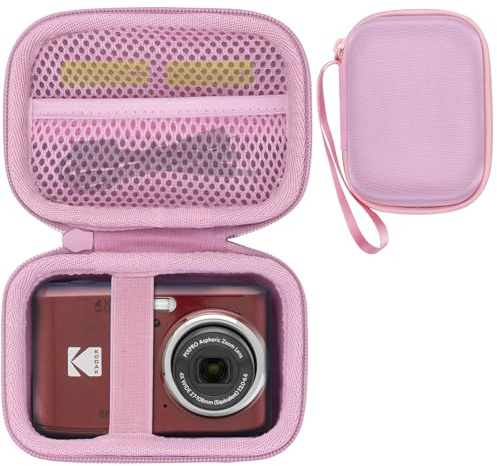 RIYADAone Tasche für Kodak PIXPRO FZ55 / FZ45 / FZ53 / FZ43 / FZ41 Kamera | Fallfest & stoßfest, Tragbare Etui, mit Netzbeutel Aufbewahrung, für Reisen, Kamera Hart Schutzhülle
