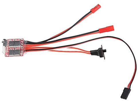 HEEPDD 20A ESC, RC 20A Pinsel ESC Motor Speed ​​Controller 2kHz Vorwärts Elektronische Geschwindigkeitsregler für RC -Automodellmodell Nan ((Gebürstete E-Controller))