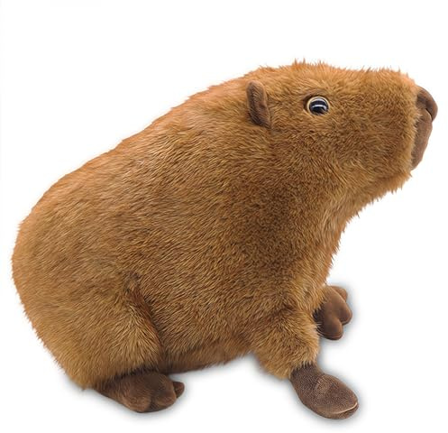 CARxlythic Capybara Plüschtier 22 cm Capybara Kuscheltier, Niedlichen Stuffed Spielzeug Cartoon Plüsch Puppe Geschenke für Heim Party Dekor Frauen Männer