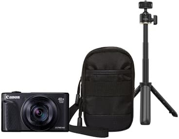 Canon PowerShot SX740 Compact Travel Camera, 40x Optical Zoom, 4K | Vlogging & selfie camera with 40x optical zoom; wireless & Bluetooth connectivity; easy-to-use 20.3MP CMOS sensor
