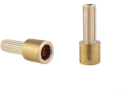 Momfin Faucet Valve Core Extension Rod,All-Copper With 20-Tooth Gold Extended Sleeve For Shower Repair In Modern Bathroom Renovation(32mm)