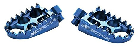 SCAR Repose cale pied Evolution Compatible avec KAWASAKI KX 65 85 98-22 - Bleu