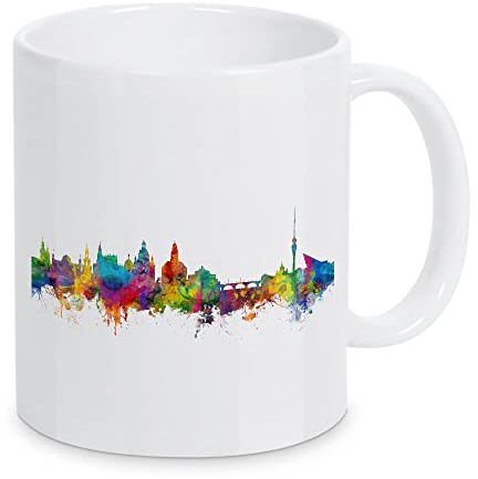 artboxONE Tasse Dresden Germany Skyline von Michael Tompsett - Kaffeetasse Städte