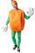 tectake dressforfun Kostüm Orange Orangenkostüm | ärmelloses Oberteil | Große, lustige Handschuhe | Inkl. Kopfbedeckung (XL | Nr. 301636)