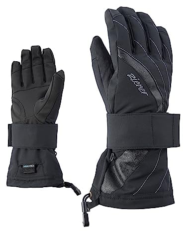 Ziener Damen Milana As(r) Lady Glove Sb Snowboard-handschuhe, black, L