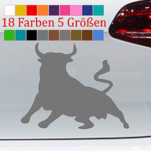 Stier Aufkleber EL Toro Bulle Tauro Sticker Spanien Autokleber 18 Farben 5 Größe