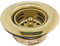 Kingston Brass K461BPB Tacoma Kitchen Sink Duo Basket Strainer, Polished Brass