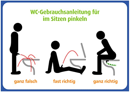 immi 6x Sitzen pinkeln Gebrauchsanweisung A7 (klein), Wie man's (nicht) macht