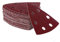 Delta Lot de 50 triangles abrasifs 93 x 93 x 93 mm Grain 40 6 trous pour ponceuse delta