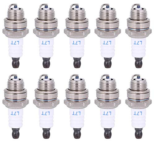 10 piezas de bujía, bujía estándar L7T, piezas de cortacésped, accesorios de motosierra, para motosierra de gasolina, cortasetos, cortasetos, cortacésped